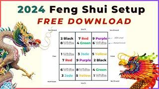 2024 Flying Star Feng Shui Suggestions - Free Download - Year of the Dragon