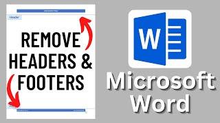 How to Remove All Headers & Footers in Microsoft Word