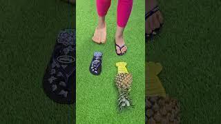 Funny pineapple slippers  #funny #satisfying #shortstrending