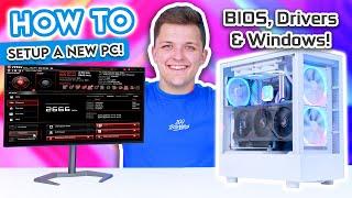 What To Do AFTER Building a Gaming PC!  [BIOS, Drivers & Windows 11 Install!]