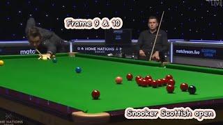 Ronnie O’Sullivan Vs Mark Selby ( frame 9 & 10). Snooker Scottish open.