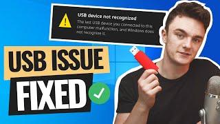 Fix USB Device Not Recognized Error on Windows 10 