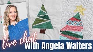 Easy Christmas Wallhanging - Live Chat with Angela Walters