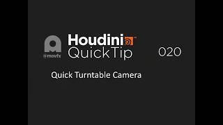 Houdini Quicktip 020 - Quick Turntable camera