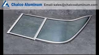 marine aluminium window extrusions/aluminum marine windshield channel