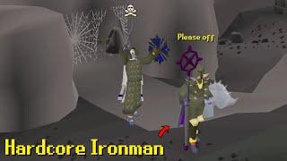 Catching HCIM at the Mage Arena (he quit)