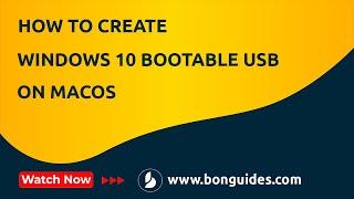 How to Create a Windows 10 Bootable USB Stick on Mac | Make Windows 10 Bootable USB on macOS