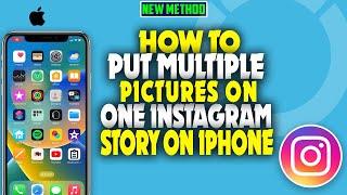 how to put multiple pictures on One Instagram story on iPhone 2023