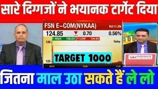 NYKAA share latest news today in hindi | Nykaa share long term target | Nykaa stock analysis