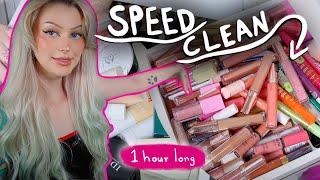 HUGE MAKEUP DECLUTTER 2023 (1 hour long) 