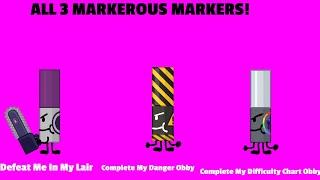 How To Get ALL 3 Markerous Markers In Roblox Find The Markers