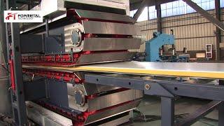 Factory Testing for Rockwool Sandwich Panel Machine - Formetal Technology