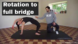 Movement Training Transition: Rotation to full bridge Wheel Pose Back Bend