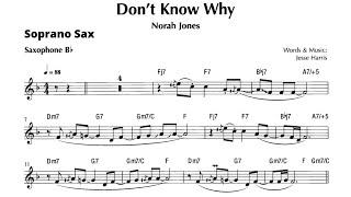 DON'T KNOW WHY [soprano sax] NORAH JONES