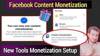 Facebook Content Monetization | Content Monetization Setup | Facebook Page Monetization Update 2024