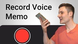 How to Record Voice on iPhone