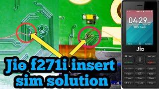 Jio f271i insert sim problem solution || Lyf sim not working 1 jumper  problem solve