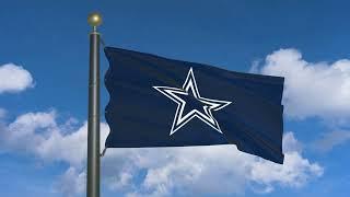 Dallas Cowboys Flag Logo Animation (moving clouds)