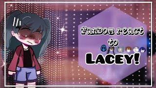 ️ Fandom react to each other ️ lacey!!