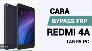 CARA MUDAH BYPASS FRP REDMI 4A TANPA PC || LUPA AKUN GOOGLE