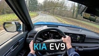 KIA EV9 GT LINE AWD 384 HP POV TEST DRIVE