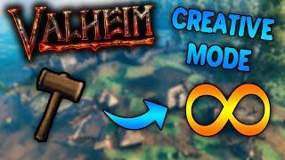 Valheim - Creative/Sandbox Mode Tutorial (Unlimited Resources)