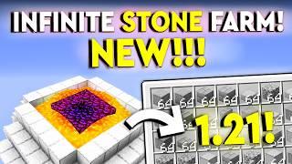 BEST 1.21 INFINITE STONE FARM 2000 In 60 Seconds! Minecraft Tutorial