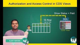 Authorization and Access Control in CDS Views