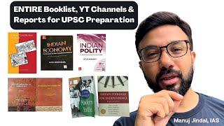 The Ultimate UPSC booklist and web resources | All aspirants need is this | Manuj Jindal IAS