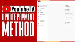 How To Update Payment Method On YouTube TV (2024) Easy Tutorial