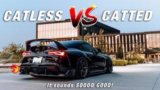 Should I switch my exhaust setup?.. Catless vs Catted Downpipe Sound Comparison!