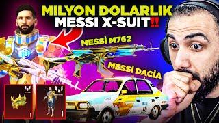 YENİ MESSİ ZIRH-X GELDİ!!  MESSİYE ÖZEL 7 SEVİYE M762 VE ARABA EFSANE!! | PUBG MOBILE