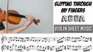 Slipping Through My Fingers - ABBA || Violin Cover With Sheet Music