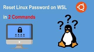 Easily Reset Forgotten Linux Password on WSL with Two Simple Command Lines | 快速重設 WSL Linux 密碼