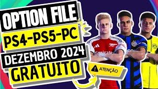 PES 21 OPTION FILE eFootball2021 PARA PS4/PS5/PC NOVEMBRO 2024 100% GRATUITO LEIA A DESCRIÇÃO