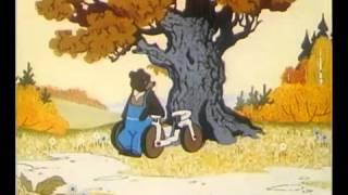 Лиса, медведь и мотоцикл с коляской. Мультфильм