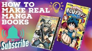 How To Make Real Manga Book