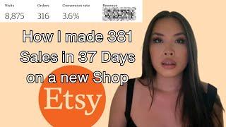 381 Sales in 37 Days on Etsy - How you can achieve the same