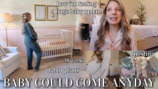 BABY COULD COME ANYDAY! How I’m feeling, new baby update, nesting, Day in the life 38 weeks pregnant