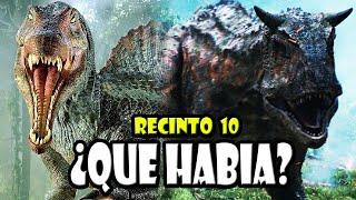 ¿QUÉ DINOSAURIO HABÍA EN EL RECINTO 10 DE JURASSIC WORLD?