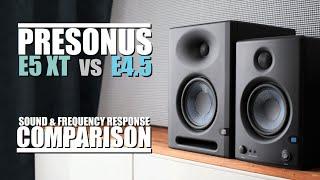 Is PreSonus Eris  E5 XT worth twice as much as smaller E4.5?? SOUND & RESPONSE COMPARISON