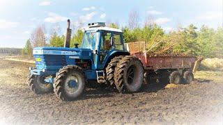 FORD TW-25 ja New Holland T6050 paskapatterin kimpussa.