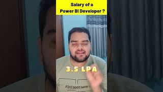 Salary of a Power BI Developer? #powerbi  #learnwidgiggs