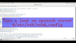 take a look on openssh config file