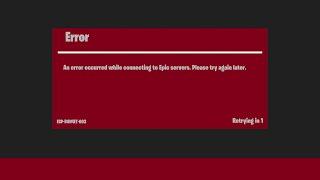 Why Fortnite is broken?! ESP-BUIMET-003 - An error occurred while connecting to epic servers