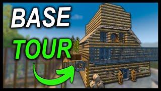 Touring a Fortified Base with Turrets and Stunning Decor - 7 Days To Die