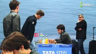 Magnus Carlsen And Maxime Vachier-Lagrave At Tata Steel