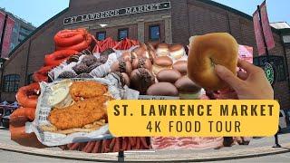 St Lawrence Market Toronto Food Tour | Food Tour | 4K Food Tour