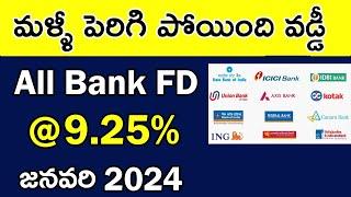All Private Banks FD interest rates 2024 | Best Bank for Fixed Deposit in January 2024