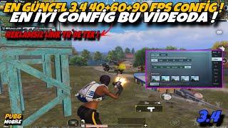 EN GÜNCEL 3.4 CONFİG!PUBG MOBİLE EN İYİ 40+60+90 FPS CONFİG! | PUBG Mobile | 3.4 CONFİG PUBG MOBİLE